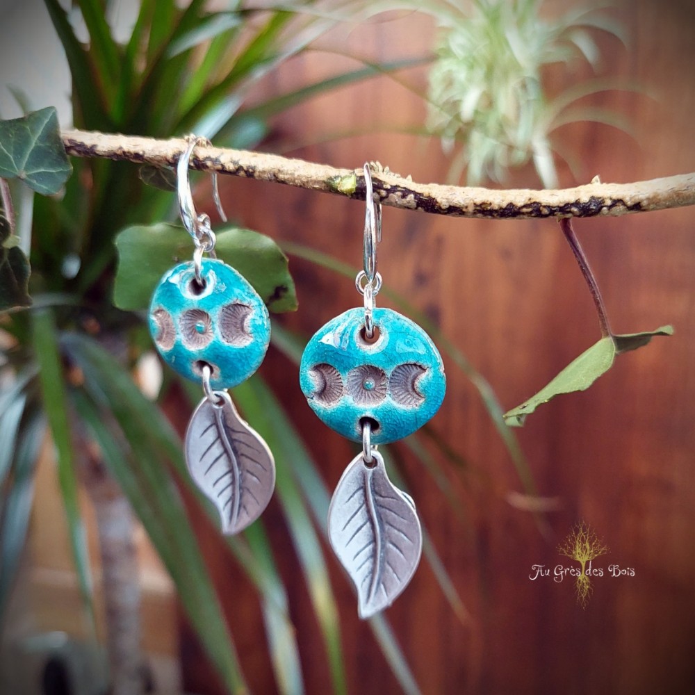 Boucles d'oreilles Triple Lune